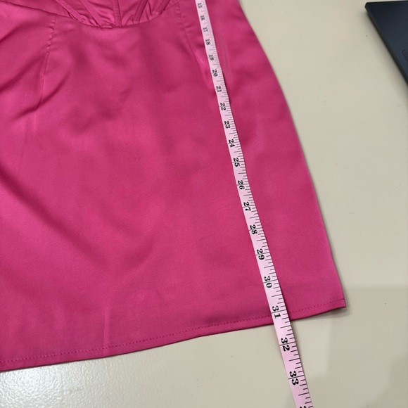 That’s So Fetch Saige Bodycon Corset Mini Dress Hot Pink Size 4 Small - Picture 13 of 14